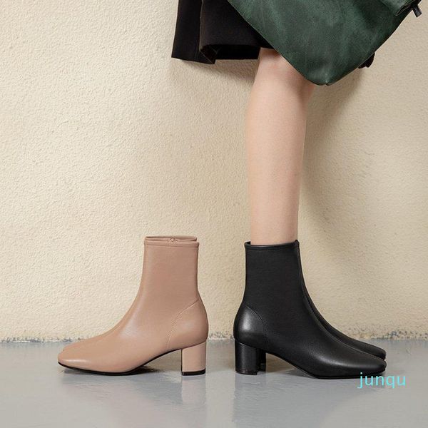 wholesale-boots high heel ankle women shoes pu leather thick elegant short heels black pink botines mujer 
wholesale-boots high heel ankle women shoes pu leather thick elegant short heels black pink botines mujer