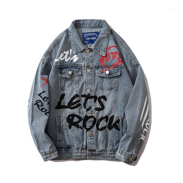 men's jackets urban distressed streetwear hip hop graffiti denim jacket fashion oversized ripped light blue jean for men, Black;brown
men's jackets urban distressed streetwear hip hop graffiti denim jacket fashion oversized ripped light blue jean for men, Black;brown
