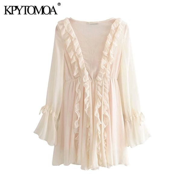 kpytomoa women chic fashion with drawstring ruffles mini dress vintage v neck long sleeve beach female dresses vestidos mujer, Black;gray
kpytomoa women chic fashion with drawstring ruffles mini dress vintage v neck long sleeve beach female dresses vestidos mujer, Black;gray