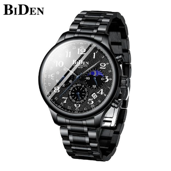 wristwatches bidenmen's watch stainless steel bracelet chronograph luminous waterproof analog perfect quartz movement black elegant des, Slivery;brown
wristwatches bidenmen's watch stainless steel bracelet chronograph luminous waterproof analog perfect quartz movement black elegant des, Slivery;brown