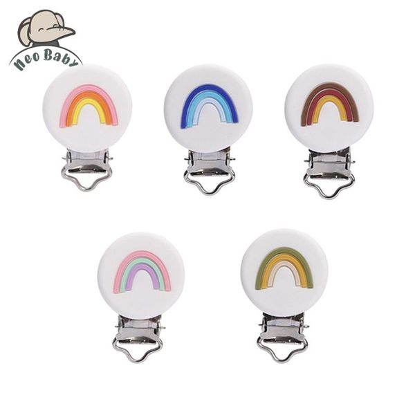 5pc silicone round pacifier clips rainbow nipple holder baby accessories goods bpa teether toy pacifiers#
5pc silicone round pacifier clips rainbow nipple holder baby accessories goods bpa teether toy pacifiers#