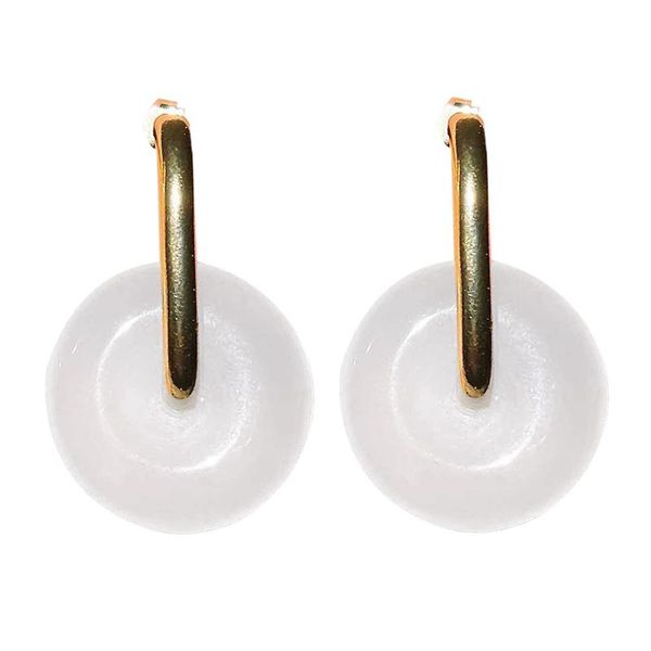 stud delicate round earrings vintage chalcedony stone charm minimalism gold jewelry for women wedding birthday gifts, Golden;silver
stud delicate round earrings vintage chalcedony stone charm minimalism gold jewelry for women wedding birthday gifts, Golden;silver