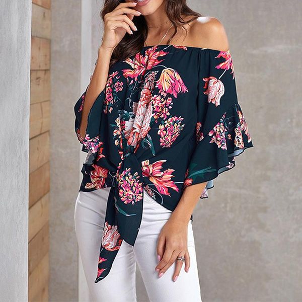 women's blouses & shirts fashion women summer off shoulder slash neck shirt and blouse chiffon print bow tied bohemia ladies blusa, White
women's blouses & shirts fashion women summer off shoulder slash neck shirt and blouse chiffon print bow tied bohemia ladies blusa, White