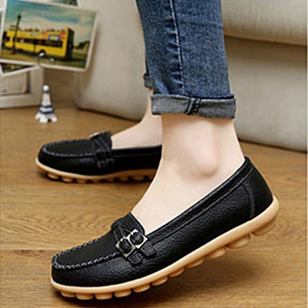 boots spring flats women shoes loafers genuine leather slip on women's female moccasins, Black
boots spring flats women shoes loafers genuine leather slip on women's female moccasins, Black