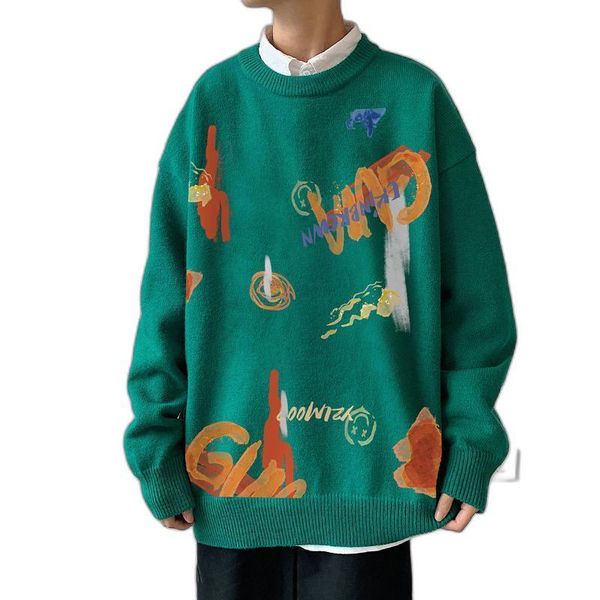 men's sweaters korean fashion sweater men autumn winter knitted clothing pullover streetwear long sleeve shirts, White;black
men's sweaters korean fashion sweater men autumn winter knitted clothing pullover streetwear long sleeve shirts, White;black