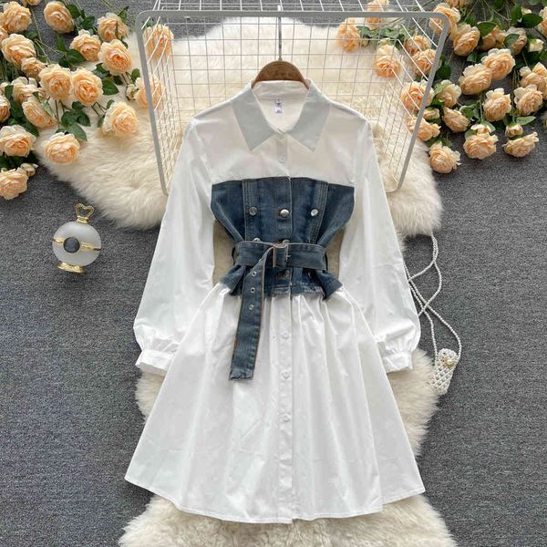 casual dresses singiny korean fashion dress female turndown-collar unique breasted the line ed autumn design splice denim short 1o22, Black;gray
casual dresses singiny korean fashion dress female turndown-collar unique breasted the line ed autumn design splice denim short 1o22, Black;gray