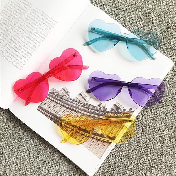 rimless heart sunglasses for women 2021 red yellow green orange gray purple big frameless feminino uv400, White;black
rimless heart sunglasses for women 2021 red yellow green orange gray purple big frameless feminino uv400, White;black