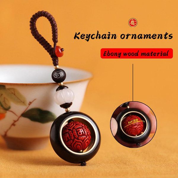 keychains ebony keychain decoration carry good luck knitted key ring chinese ancient style six-character prayer remote control ornament, Silver
keychains ebony keychain decoration carry good luck knitted key ring chinese ancient style six-character prayer remote control ornament, Silver