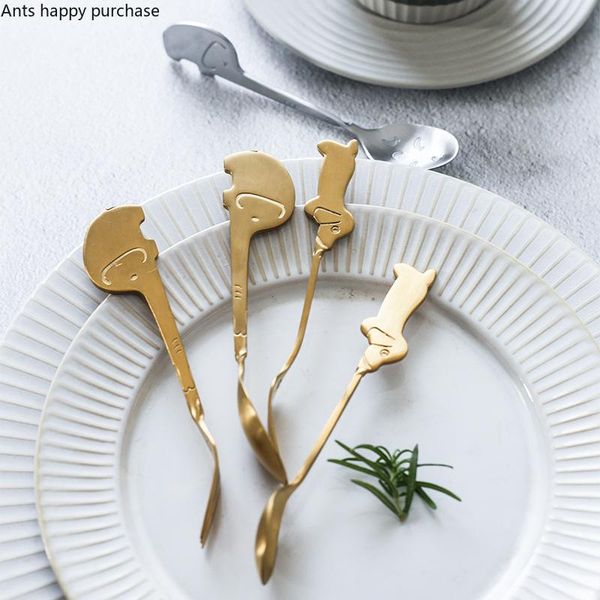 spoons dog elephant fruit fork ice cream dessert spoon stainless steel coffee mixing sign kitchen accessories
spoons dog elephant fruit fork ice cream dessert spoon stainless steel coffee mixing sign kitchen accessories