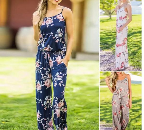 2022 new women spaghetti strap floral print romper jumpsuit sleeveless beach playsuit boho summer jumpsuits long pants 3 colors, Blue
2022 new women spaghetti strap floral print romper jumpsuit sleeveless beach playsuit boho summer jumpsuits long pants 3 colors, Blue
