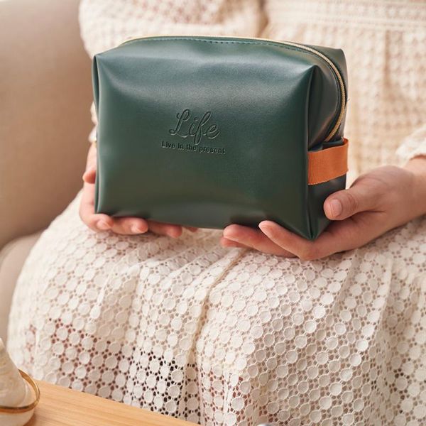 storage bags pu leather cosmetic bag 16.5*7*12cm waterproof pouch green/gray/pink travel handbag with zipper f2
storage bags pu leather cosmetic bag 16.5*7*12cm waterproof pouch green/gray/pink travel handbag with zipper f2