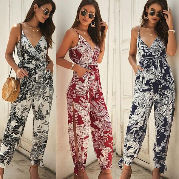 women's jumpsuits & rompers spring summer 2021 v neck bodysuits women belt body femme feminino floral playsuit overalls print jumpsuit, Black;white
women's jumpsuits & rompers spring summer 2021 v neck bodysuits women belt body femme feminino floral playsuit overalls print jumpsuit, Black;white