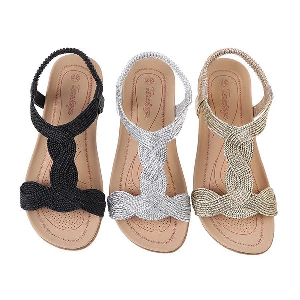 sandals 2021 fashion summer woman casual flat shoes handmade outdoor beach elastic band ladies low heels women, Black
sandals 2021 fashion summer woman casual flat shoes handmade outdoor beach elastic band ladies low heels women, Black