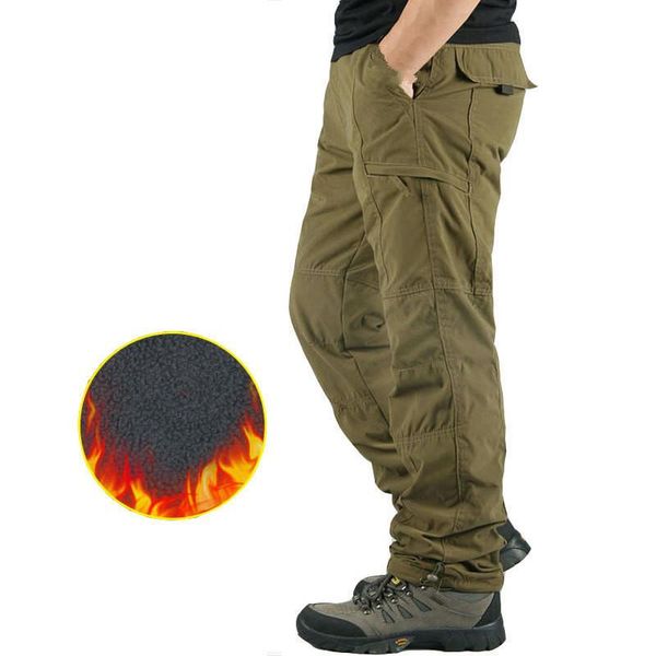 men's pants winter double layer cargo men thick fleece multi pockets military tactical army straight casual cotton warm trousers, Black
men's pants winter double layer cargo men thick fleece multi pockets military tactical army straight casual cotton warm trousers, Black