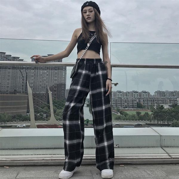 Women's Pants & Capris women loose bf polyester casual flat high Straight leg jogger punk trousers drop pockets sweatpants clothes gothic 2BFN, Black;white
Women's Pants & Capris women loose bf polyester casual flat high Straight leg jogger punk trousers drop pockets sweatpants clothes gothic 2BFN, Black;white