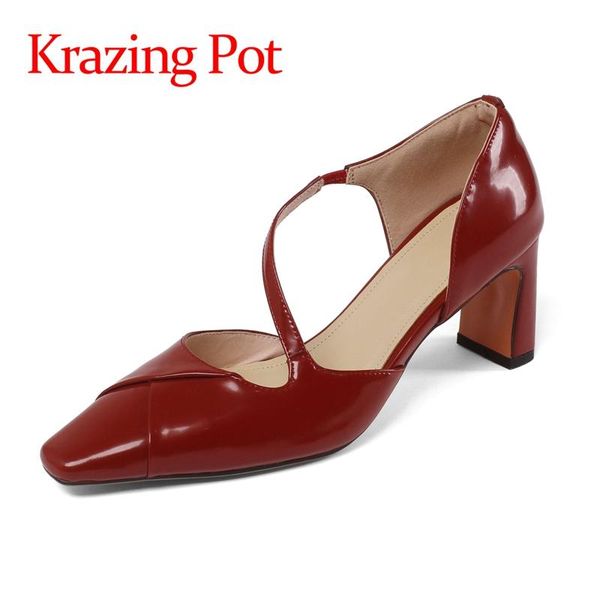 dress shoes krazing pot genuine leather square toe shallow high heels vintage solid french romantic streetwear slip on sandals women l33, Black
dress shoes krazing pot genuine leather square toe shallow high heels vintage solid french romantic streetwear slip on sandals women l33, Black