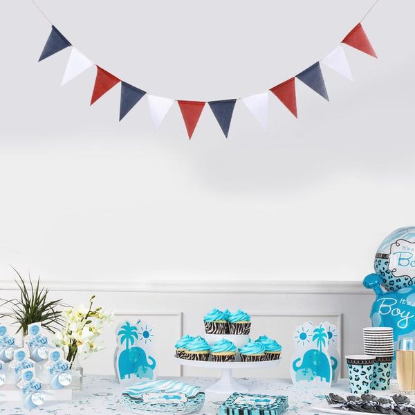 party decoration fourth of july bunting banner burlap hanging pennant garland national day (red blue white) #q8
party decoration fourth of july bunting banner burlap hanging pennant garland national day (red blue white) #q8