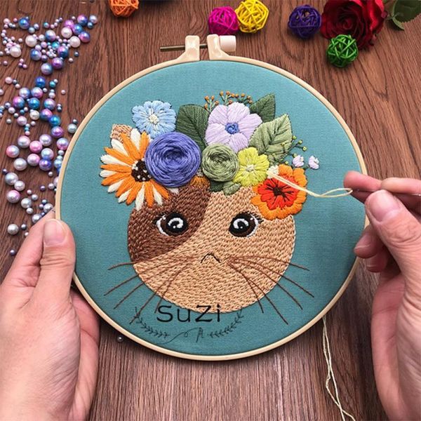 other arts and crafts creative 3d embroidered cat embroidery diy beginner foundation production fabric material kit home wall hanging craft
other arts and crafts creative 3d embroidered cat embroidery diy beginner foundation production fabric material kit home wall hanging craft