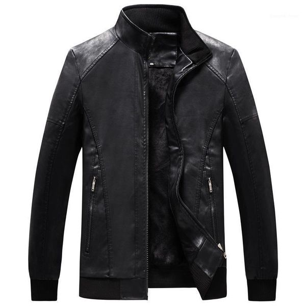 winter men's leather jacket coat classic motorcycle leisure clothing stand collar fur & faux, Black
winter men's leather jacket coat classic motorcycle leisure clothing stand collar fur & faux, Black