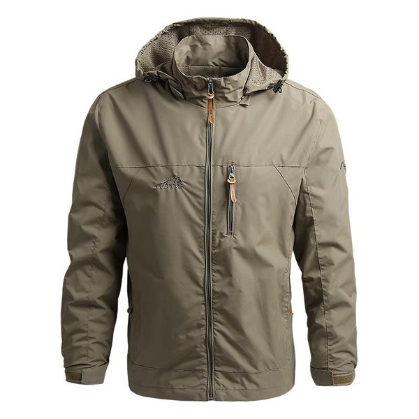 men's jackets men jacket with detachable hat water resistance lightweight coat for outdoor sport spring and autumn, Black;brown
men's jackets men jacket with detachable hat water resistance lightweight coat for outdoor sport spring and autumn, Black;brown