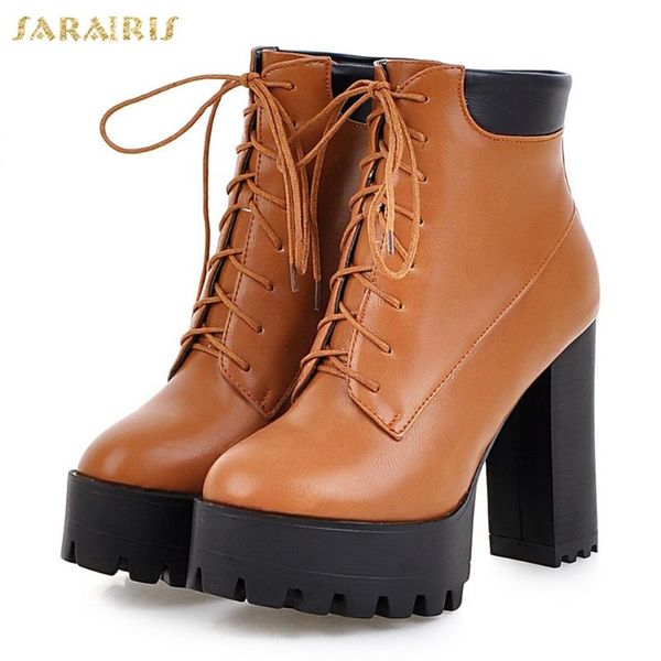 boots sarairis add plush ankle women shoes square high heels lace up motorcycles woman, Black
boots sarairis add plush ankle women shoes square high heels lace up motorcycles woman, Black