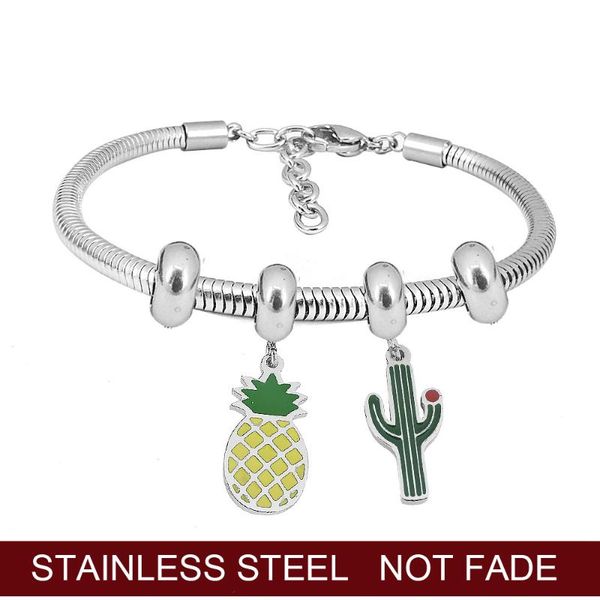 cute cartoon fruit pineapple cactus charm bracelet jewelry chain link adjustable bracelets & bangles for women kids, Golden;silver
cute cartoon fruit pineapple cactus charm bracelet jewelry chain link adjustable bracelets & bangles for women kids, Golden;silver