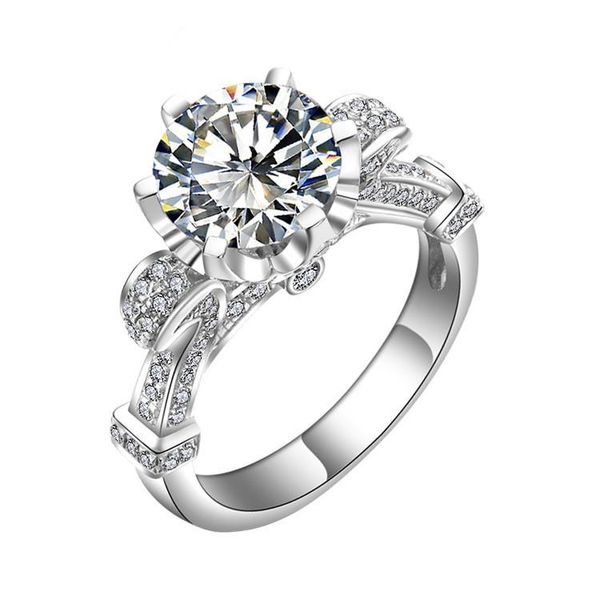 solid 14k white gold awesome 4ct reliable diamond ring for women engagement classic jewelry cluster rings, Golden;silver
solid 14k white gold awesome 4ct reliable diamond ring for women engagement classic jewelry cluster rings, Golden;silver