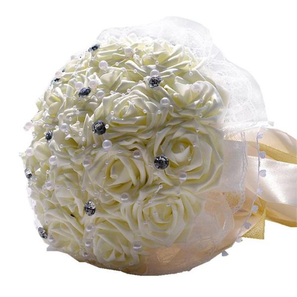 wedding flowers handmade bridal bouquet holding silk rose with rhinestone brooch pearls ribbon tassel decorative for wed
wedding flowers handmade bridal bouquet holding silk rose with rhinestone brooch pearls ribbon tassel decorative for wed