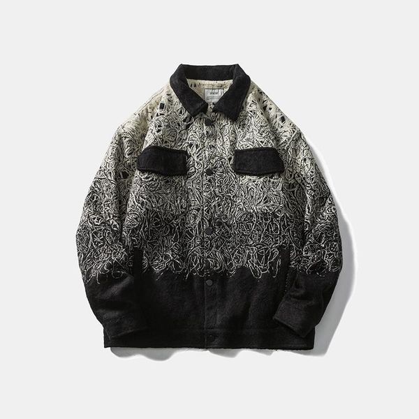 men's jackets thick embroidery gradient casual tooling for men and women oversize windbreaker coat loose retro mens clothes, Black;brown
men's jackets thick embroidery gradient casual tooling for men and women oversize windbreaker coat loose retro mens clothes, Black;brown