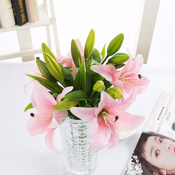 bunch lily bouquet artificial flower real touch for wedding home party decoration diy fake decorative flowers & wreaths
bunch lily bouquet artificial flower real touch for wedding home party decoration diy fake decorative flowers & wreaths