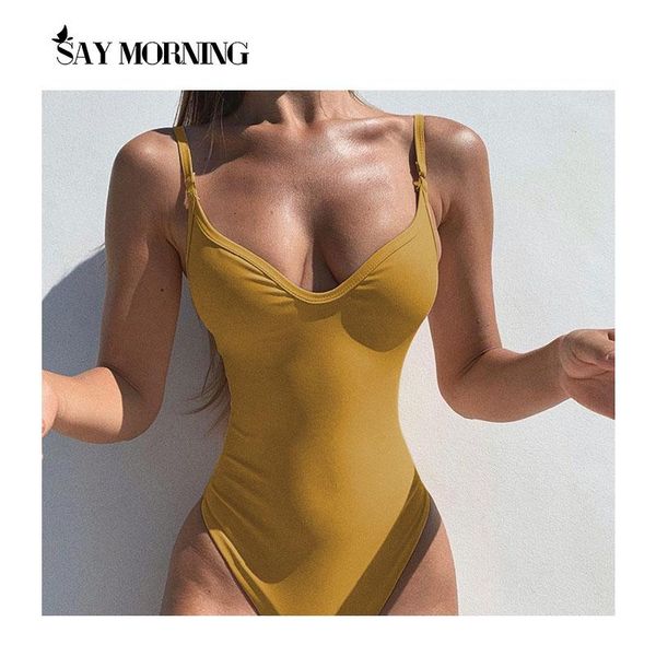 two-piece suits say morning 2021 solid one piece swimsuit women swimwear bodysuit female monokini high waist bathing beach wear
two-piece suits say morning 2021 solid one piece swimsuit women swimwear bodysuit female monokini high waist bathing beach wear