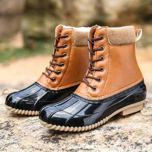 boots women's lady duck boot with waterproof zipper rubber sole women rain lace up ankle shoes fur winter, Black
boots women's lady duck boot with waterproof zipper rubber sole women rain lace up ankle shoes fur winter, Black
