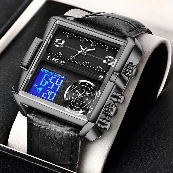 wristwatches 2021 lige men watches 3 time zone big man clock fashion military watch sports leather quartz relogio masculino+box, Slivery;brown
wristwatches 2021 lige men watches 3 time zone big man clock fashion military watch sports leather quartz relogio masculino+box, Slivery;brown