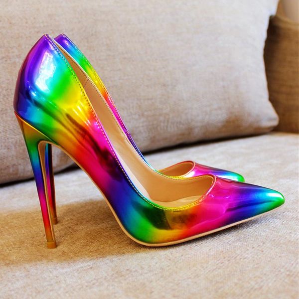 dress shoes high heels women elegant heel colorful quality thin point toe 12cm patent leather pumps meeting party 2021, Black
dress shoes high heels women elegant heel colorful quality thin point toe 12cm patent leather pumps meeting party 2021, Black