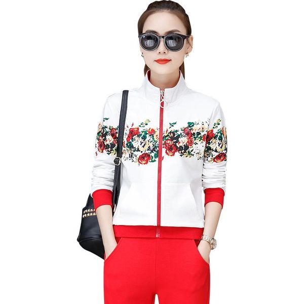 two piece dress plus size -4xl tracksuit sets outfits women long sleeve and pants suit autumn floral print sportswear women's set, White
two piece dress plus size -4xl tracksuit sets outfits women long sleeve and pants suit autumn floral print sportswear women's set, White