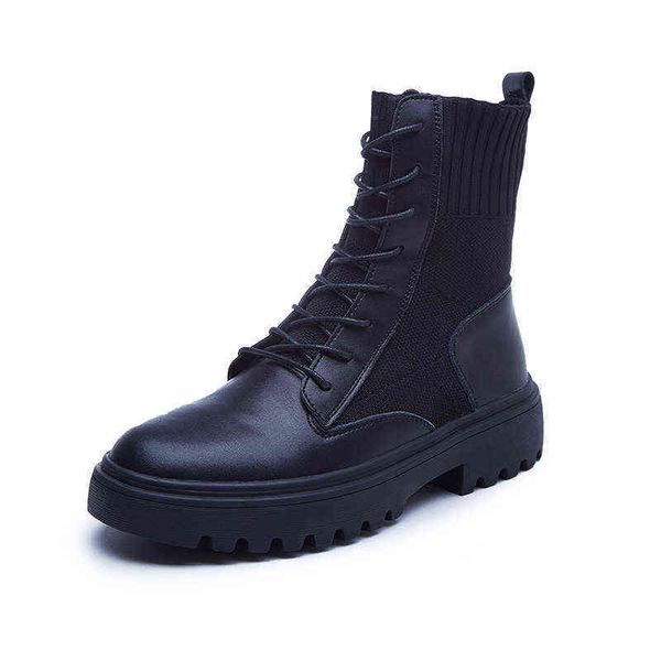 fashion martin boots women's 2021 autumn and winter british style short leather thick soled socks motorcycle, Black
fashion martin boots women's 2021 autumn and winter british style short leather thick soled socks motorcycle, Black