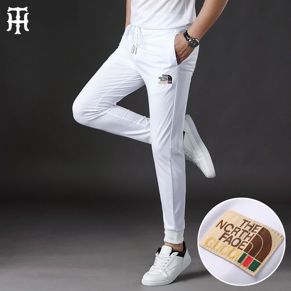 pants fashionable the european white casual men's spring and summer thin guard loose leggings elastic sports brand, Black
pants fashionable the european white casual men's spring and summer thin guard loose leggings elastic sports brand, Black