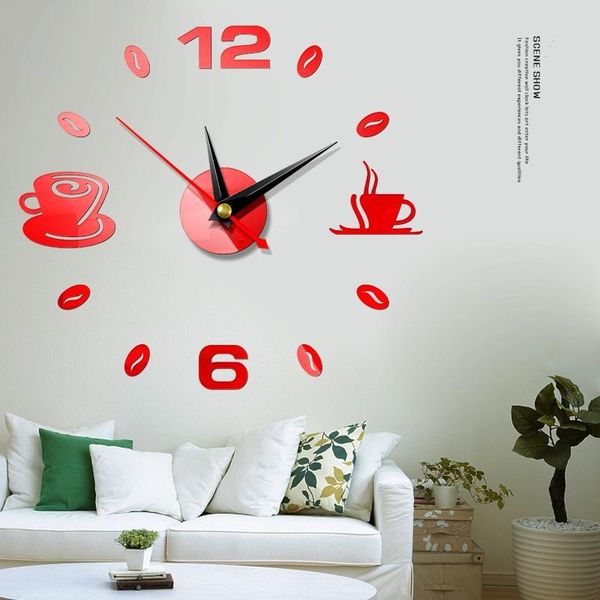 self adhesive kitchen 3d wall clock modern design home waterproof art diy mute acrylic mirror coffee cups decor clocks
self adhesive kitchen 3d wall clock modern design home waterproof art diy mute acrylic mirror coffee cups decor clocks