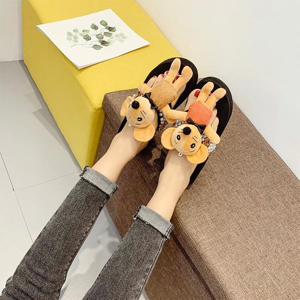 girls shoes 6cm high platform women's summer pearl korean slope and toy with flip-flops vacation travel sandals womans slippers, Black
girls shoes 6cm high platform women's summer pearl korean slope and toy with flip-flops vacation travel sandals womans slippers, Black