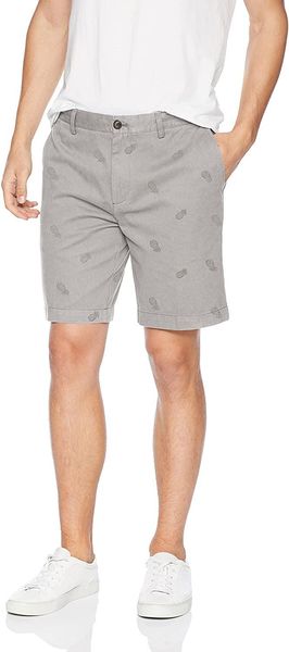 men's shorts slim-fit 9" short, White;black