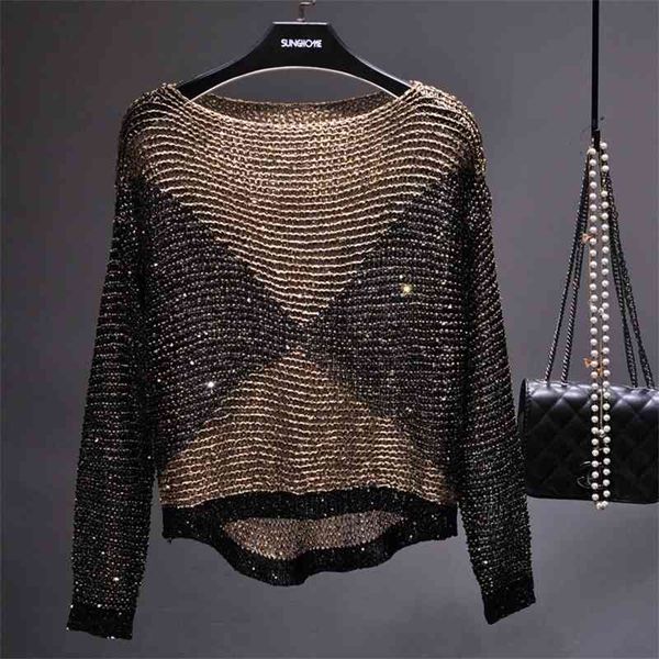 qooth women sequined knit long batwing sleeve big o-neck blouse sequined bling loose pullover knitted shirt femme qh2160 210518, White
qooth women sequined knit long batwing sleeve big o-neck blouse sequined bling loose pullover knitted shirt femme qh2160 210518, White