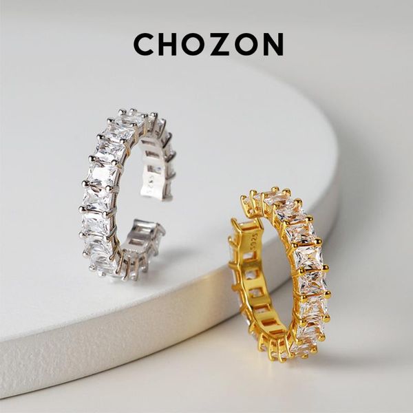 cluster rings s925 sterling silver simple rectangular zircon ring for women index finger opening design europe crown, Golden;silver
cluster rings s925 sterling silver simple rectangular zircon ring for women index finger opening design europe crown, Golden;silver