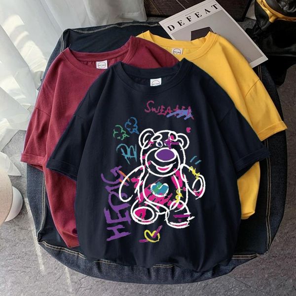 women's t-shirt 2021 harajuku cartoon gothic print short sleeve bear women summer streetwear o-neck sweet girls tee shirt, White
women's t-shirt 2021 harajuku cartoon gothic print short sleeve bear women summer streetwear o-neck sweet girls tee shirt, White