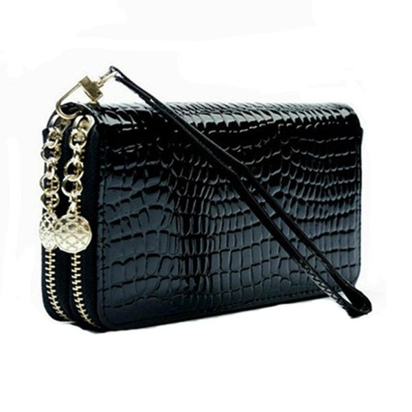 wallets 2021 alligator purse women pu leather purses phone lady wallet double zipper day clutch coin card bag, Red;black
wallets 2021 alligator purse women pu leather purses phone lady wallet double zipper day clutch coin card bag, Red;black