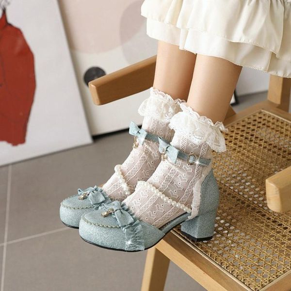 us4-11 womens lolita round toe pearls bowknot lace kawaii cosplay shoes sandals mid heel plus size 34-45 mary janes 2021, Black
us4-11 womens lolita round toe pearls bowknot lace kawaii cosplay shoes sandals mid heel plus size 34-45 mary janes 2021, Black