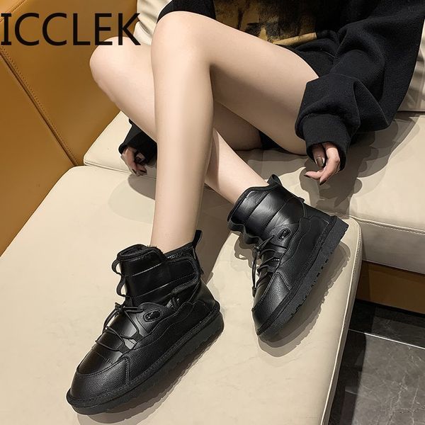 women's fashion snow boots natural fur warm ankle boots waterproof warm women winter boots shoes 210428, Black
women's fashion snow boots natural fur warm ankle boots waterproof warm women winter boots shoes 210428, Black