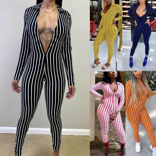 women's jumpsuits & rompers 2021 women playsuit jumpsuit romper long sleeve trousers pants club party, Black;white
women's jumpsuits & rompers 2021 women playsuit jumpsuit romper long sleeve trousers pants club party, Black;white