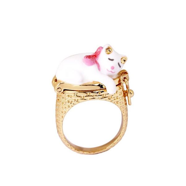 cluster rings european and american style personality trend cute cat series fun nest creative clamshell enamel ring, Golden;silver
cluster rings european and american style personality trend cute cat series fun nest creative clamshell enamel ring, Golden;silver