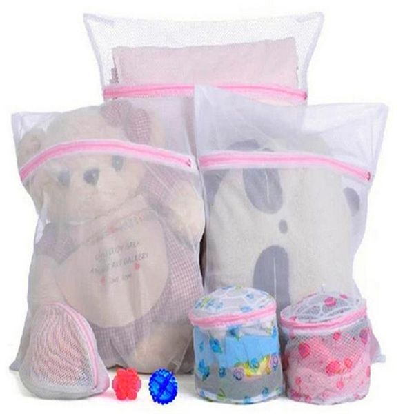laundry zipped washing mesh bags net socks underwear wash storage ye-