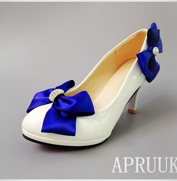 dress shoes 9cm high heels platforms royal blue bow butterfly-knot pumps for woman zapatos de novia ladies party wedding, Black
dress shoes 9cm high heels platforms royal blue bow butterfly-knot pumps for woman zapatos de novia ladies party wedding, Black